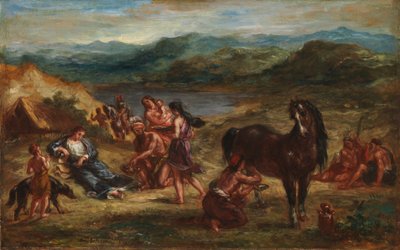 Ovid Among the Scythians by Ferdinand Victor Eugene Delacroix